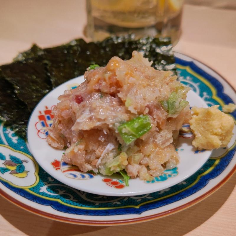 夏のなめろう(貝 刺身専門店 しらはら )