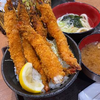 丸ごと海老ふりゃー丼(魚屋のどんぶり 魚錠 ららぽーと愛知東郷店)