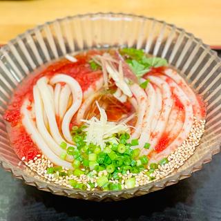 冷やしトマトうどん(手打ちうどん長谷川 （【旧店名】エン座　長谷川）)