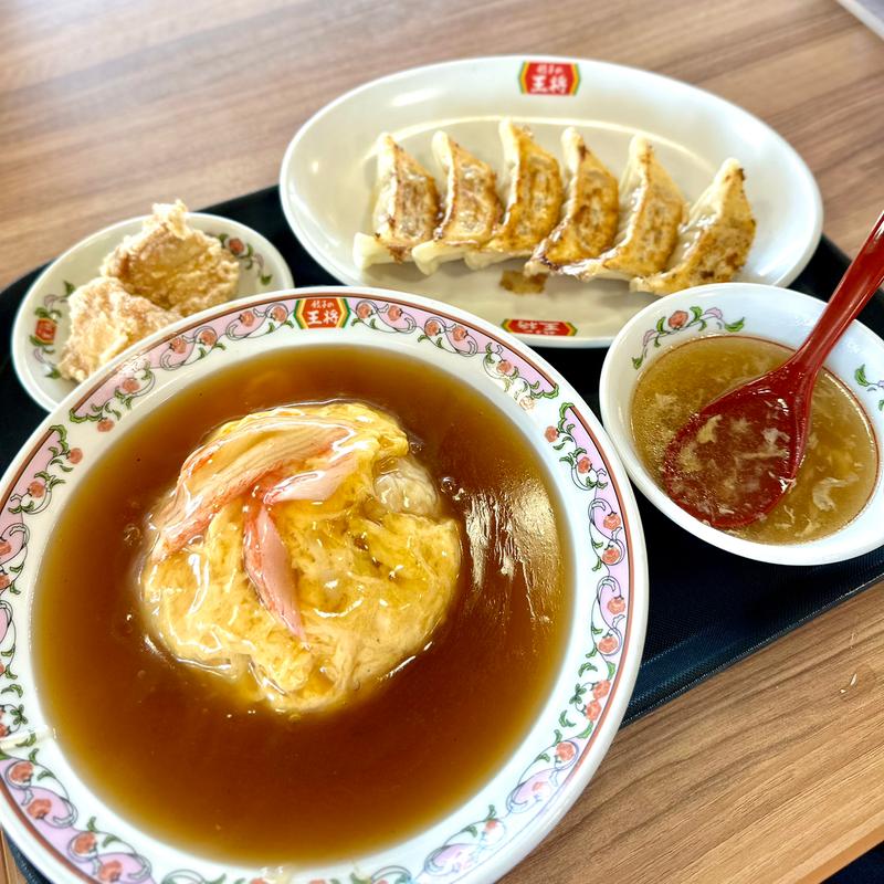 天津飯セット(餃子の王将 外環藤井寺店)