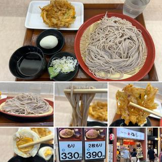 2枚もり　かき揚げ　ゆで玉子(梅もと 中野店)