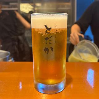 生ビール(ここにもとだか)