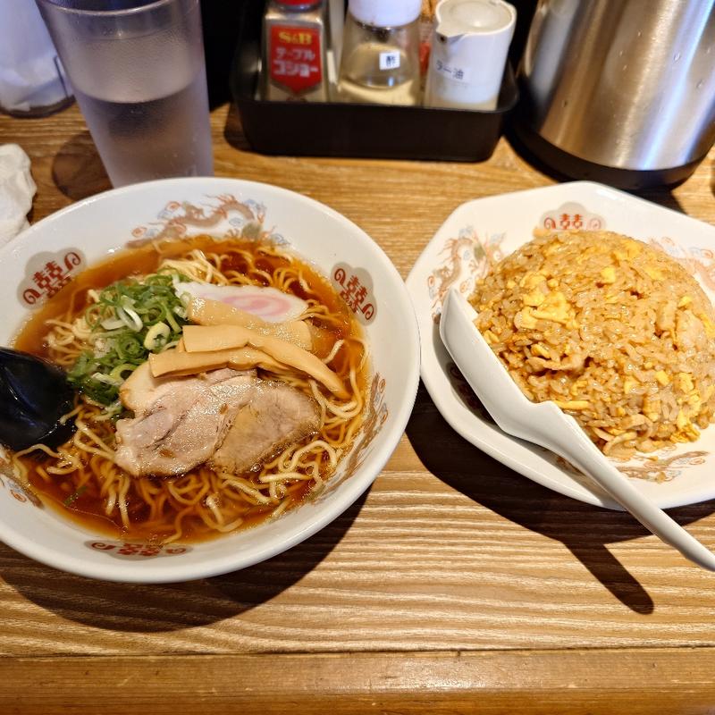 金の豚チャーハン中華そばセット(チャーハン専門店 金龍 一宮森本本店)