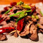 クミンとラム肉の炒め物(チャイニーズバー シャラ)
