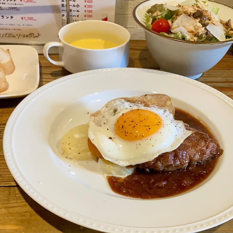 ハンバーグ シャリアピンソース(フレンチ食堂 Bochi Bochi)