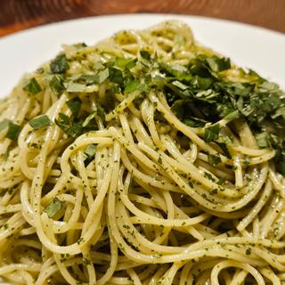 青じそジェノベーゼの冷製スパゲティ