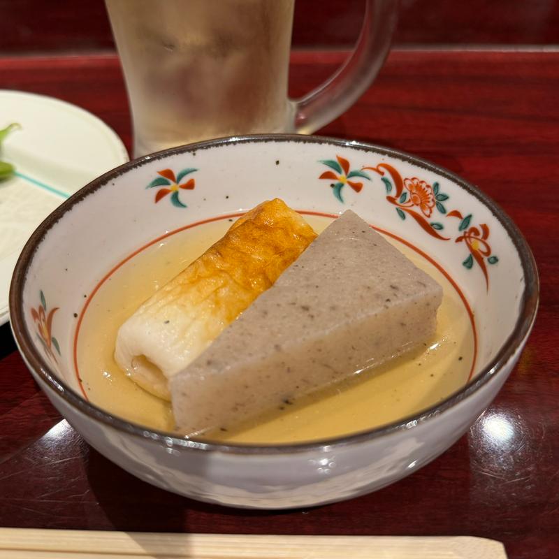 だしおでん(ちくわ、こんにゃく)(ねりや花でん)