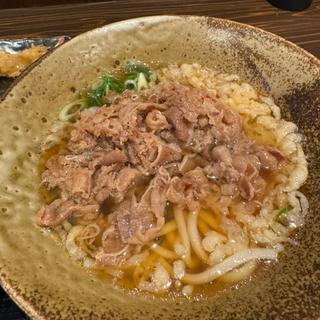 肉うどん定食　かやくご飯付(うどんばか　十三東口店)