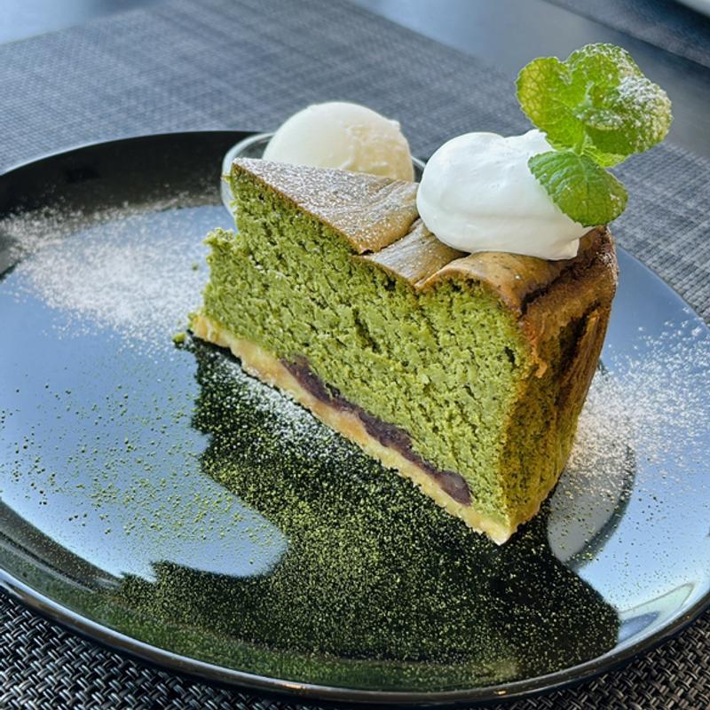 本日のケーキ（宇治抹茶#宇治抹茶チーズケーキ）(Café des épices  )