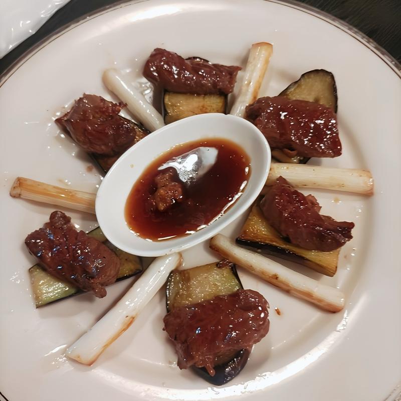 茄子と牛ハラミのオイル焼き(壇太)