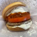 白いモスチーズバーガー