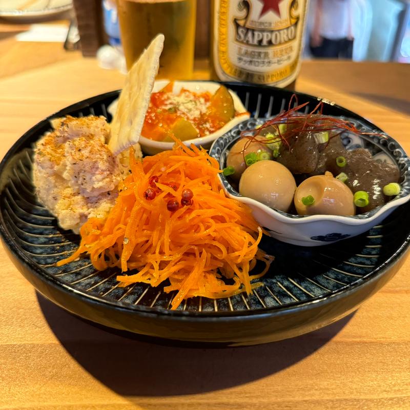 本日の御万歳 三種盛り(愛集酒場 其々)