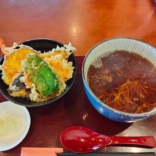 天丼セット (かけ)(やま桜)