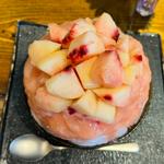 桃ぜんかい(トウキョウ シェイブアイス ネコゴオリ (Tokyo Shave Ice necogoori))