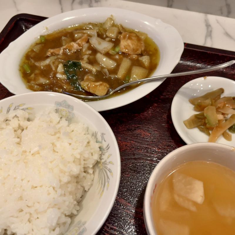 中華風カレー定食(萬利)