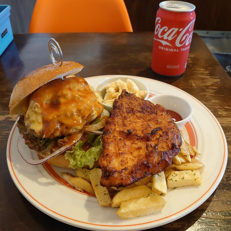 那須鶏の唐揚げセット(r and a BurgerShop 小山本店)