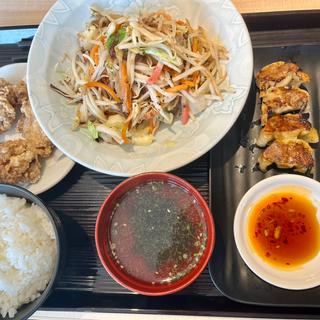 トリプル定食(じげもんちゃんぽん  福岡アイランドシティ店)