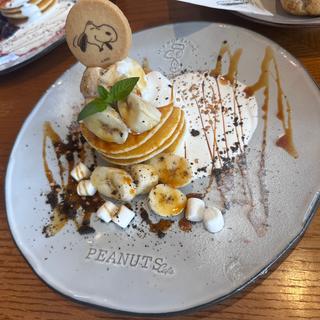 バナナのパンケーキ(PEANUTS Cafe 名古屋)