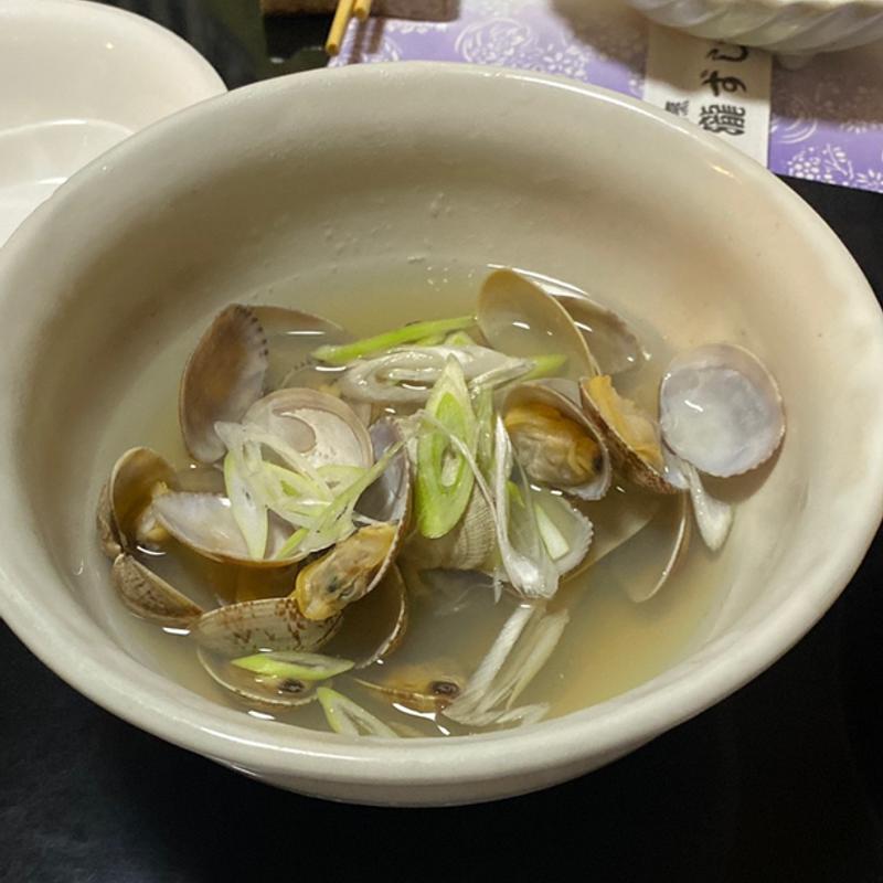 アサリの酒蒸し(瀧ずし )