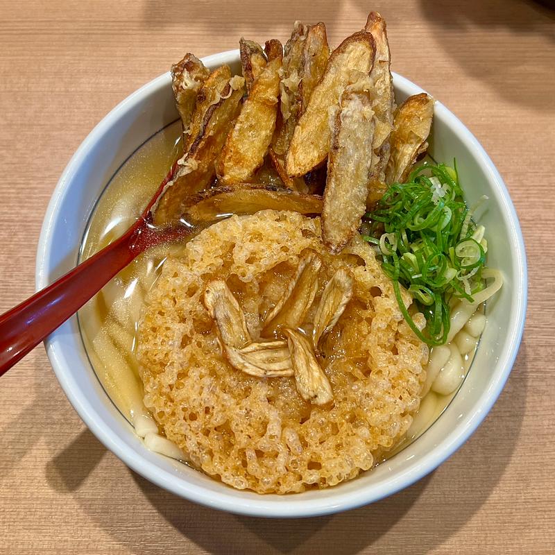 ごぼう天うどん(モダン)(因幡うどん 六本松店)