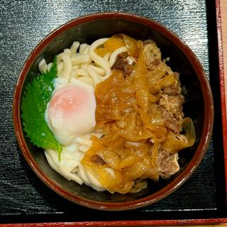 冷) 肉温玉ぶっかけうどん(因幡うどん 六本松店)