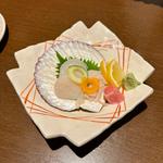 活ホタテ(刺身)(石と肴 地雷也 )