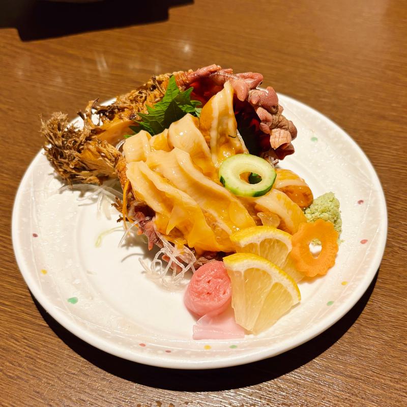 天然ホヤ刺(石と肴 地雷也 )