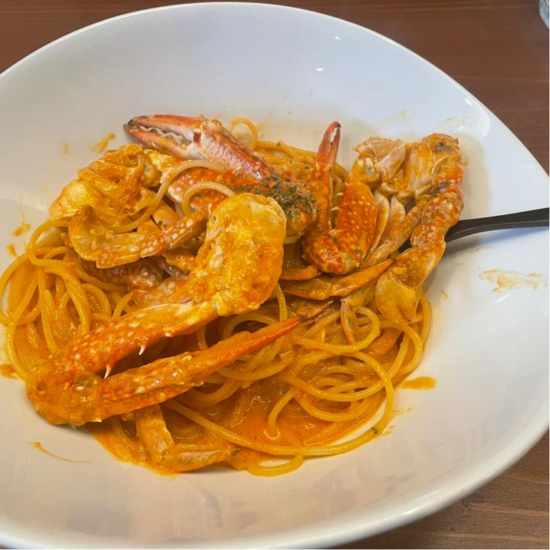 渡り蟹のトマトクリームパスタ(Gen喜)