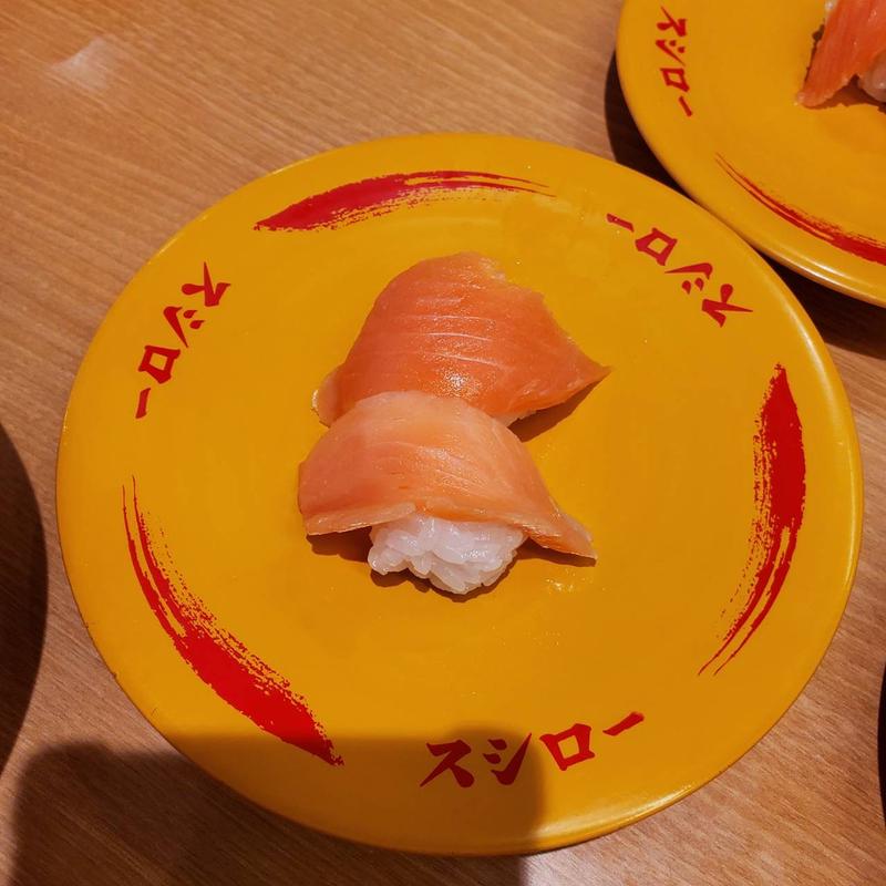 サーモン2種(スシロー 堺百舌鳥店)