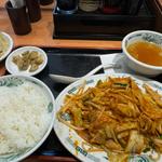 バクダン炒め定食(日高屋 飯田橋東口店)
