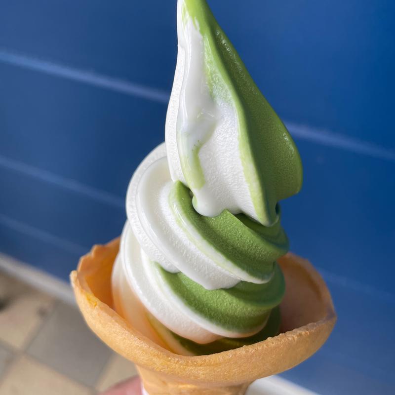 抹茶ソフトミックス(道の駅 たけゆらの里おおたき )