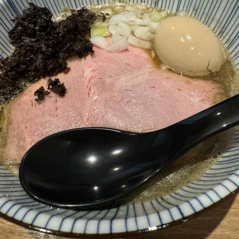 荒炊3段煮干し蕎麦(味玉)(麺や空と大地)