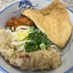 ぶっかけ1玉＋お揚げ＋練り物＋ちくわ天(宮川製麺所)