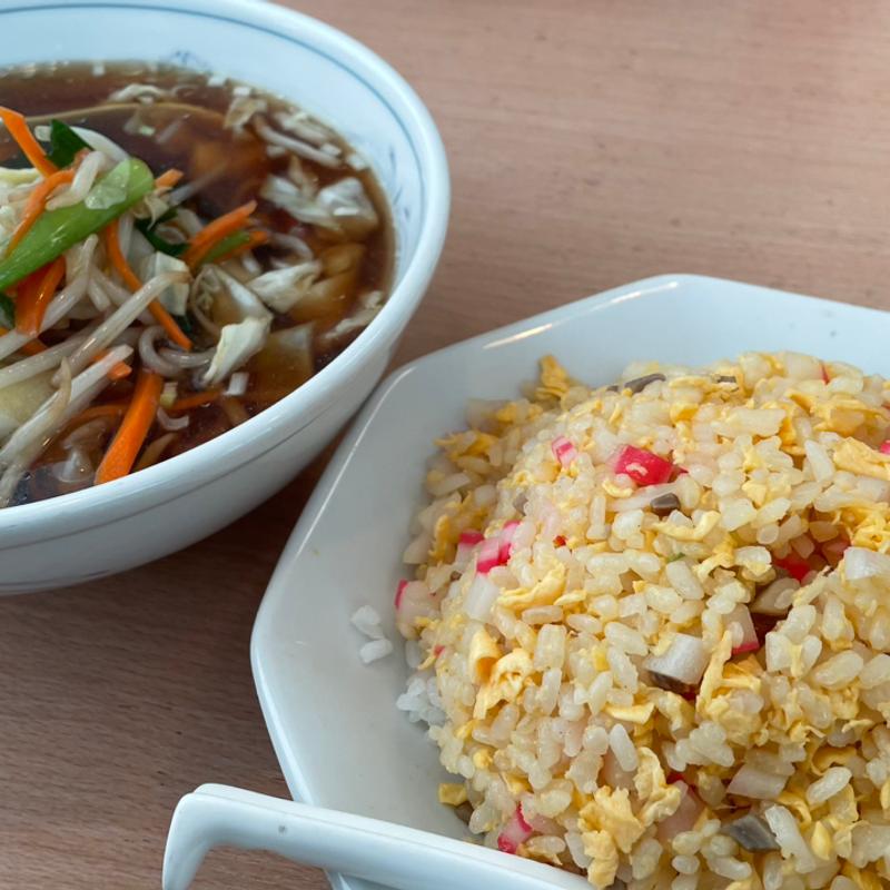 チャーハン半ラーメンセット(麺飯店貴一)