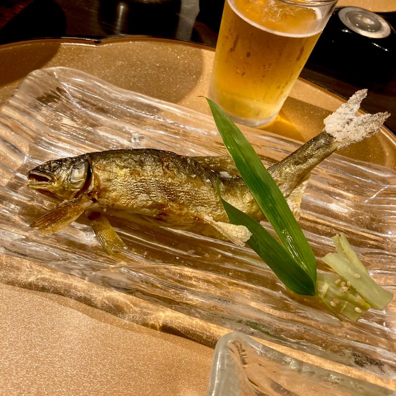 鮎の塩焼き(ダイニング康貴〈夢乃井 1F〉)