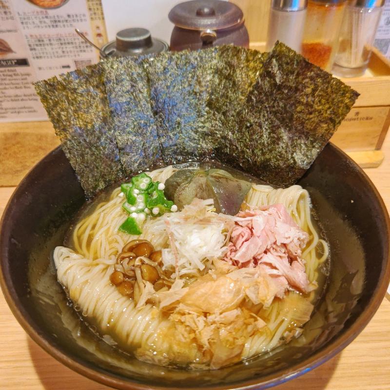 鮪節と焼きあごの冷しそば(焼きあご塩らー麺たかはし 大船店)