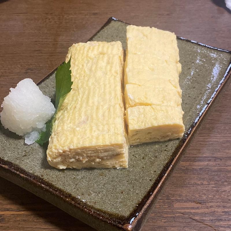 自家製だし巻きたまご(大衆割烹八珍柿 )