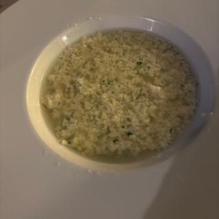 玉子のコンソメスープ(Ristorante Pizzeria La Bussola Lido delle Nazioni)