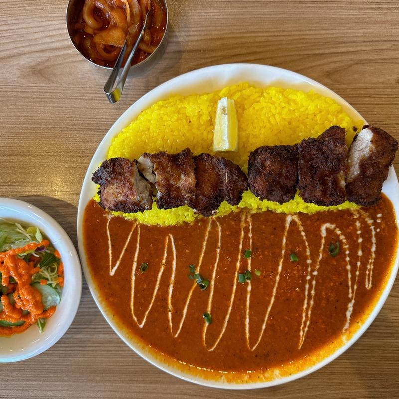 キーマカツセット(インド料理　ガンディ)