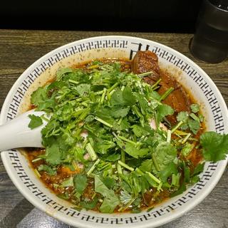 スパイス・パクチーラー麺　肉切れっぱし(スパイス・ラー麺 卍力 西葛西本店)