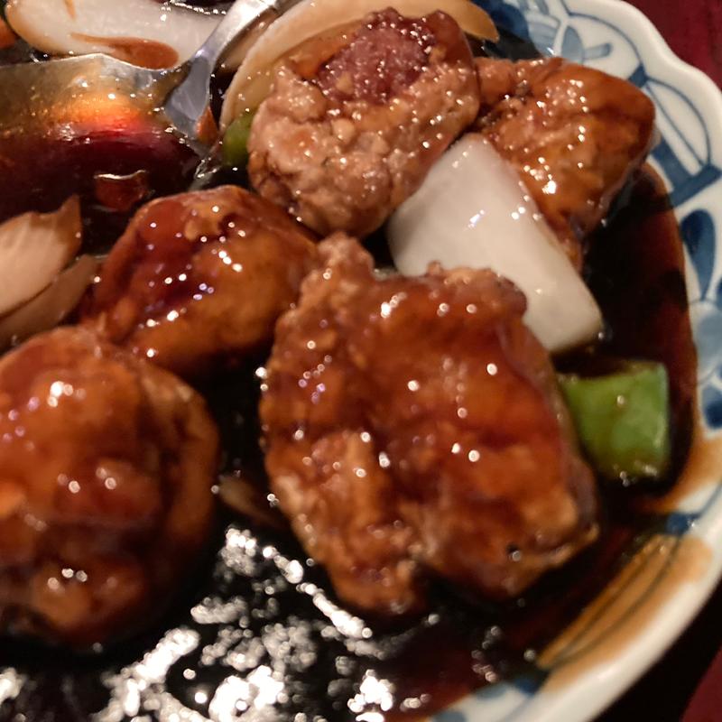 黒酢のスブタ(ライオン飯店)