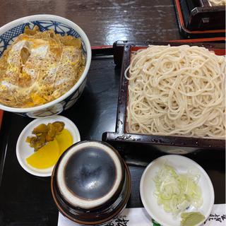 かつ丼セット もりそば(松月庵)