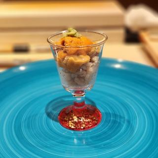 雲丹パフェ(札幌カネシン水産)(鮨urag)