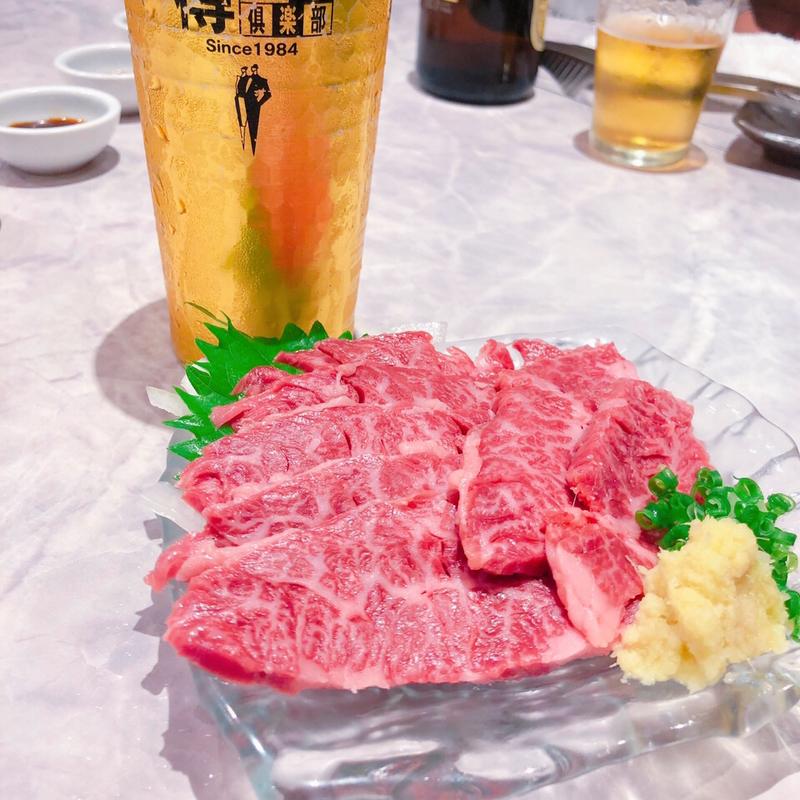 黒毛和牛ハラミ刺し(焼肉道場　松力 )