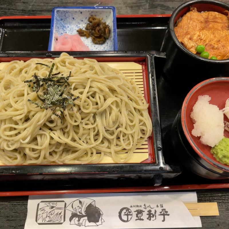 ふのり蕎麦セット(登利平 高崎モントレー店)