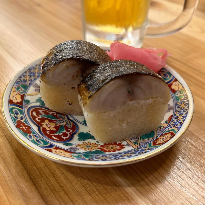 鯖寿司(スシクシ酒場 どうぞっ！ 京都駅北店)