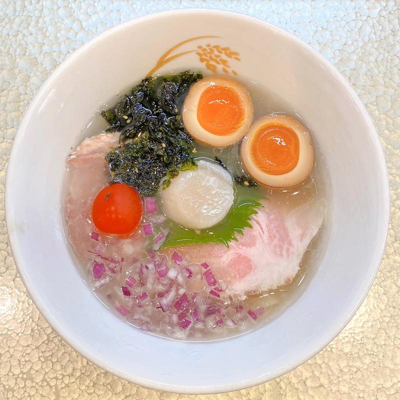 冷製貝出汁塩らーめん(すぐれ)