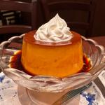 空色クリームソーダ&プリンのセット(喫茶トリコロール　 松坂屋上野店  )