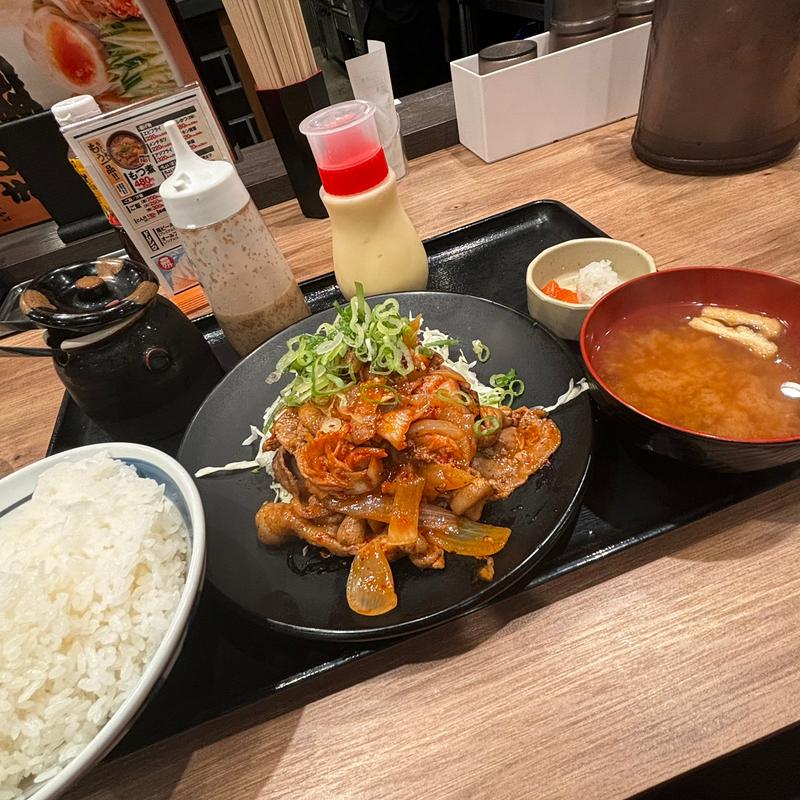 豚キムチ定食並盛(野郎めし桶川店)