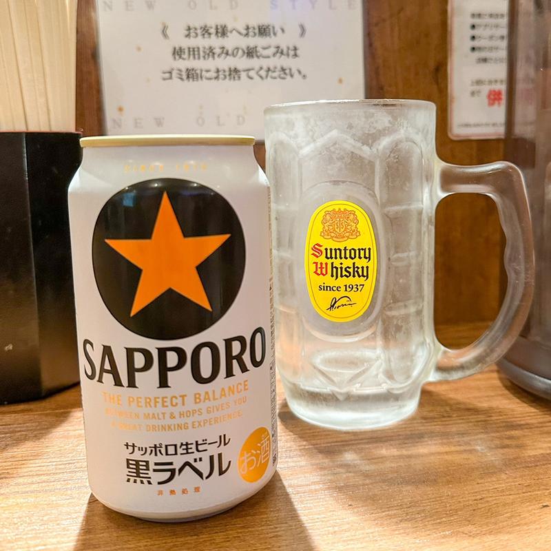 缶ビール(肉そばけいすけ大名古屋ビルヂング店)